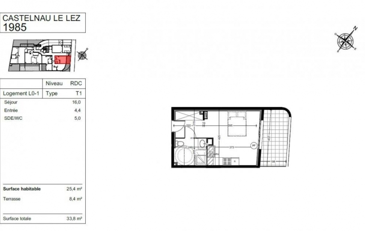 ADC IMMO et EXPERTISE - LE CRES  : Appartement | CASTELNAU-LE-LEZ (34170) | 25 m2 | 119 900 € 