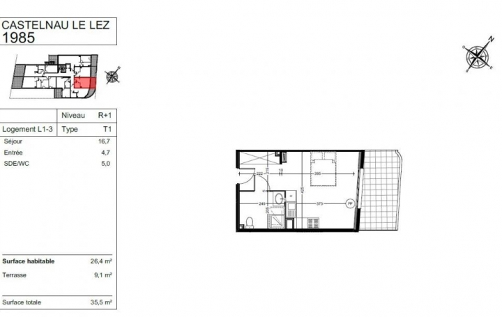 ADC IMMO et EXPERTISE - LE CRES  : Appartement | CASTELNAU-LE-LEZ (34170) | 26 m2 | 129 900 € 