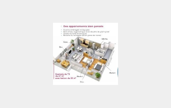 ADC IMMO et EXPERTISE - LE CRES  : Appartement | SAINT-JEAN-DE-VEDAS (34430) | 60 m2 | 265 530 € 